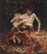 William Merritt Chase Sudden intrusion oil painting